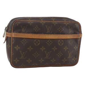 LOUIS VUITTON Monogram Compiegne 23 Clutch Bag M51847 LV Auth 158330